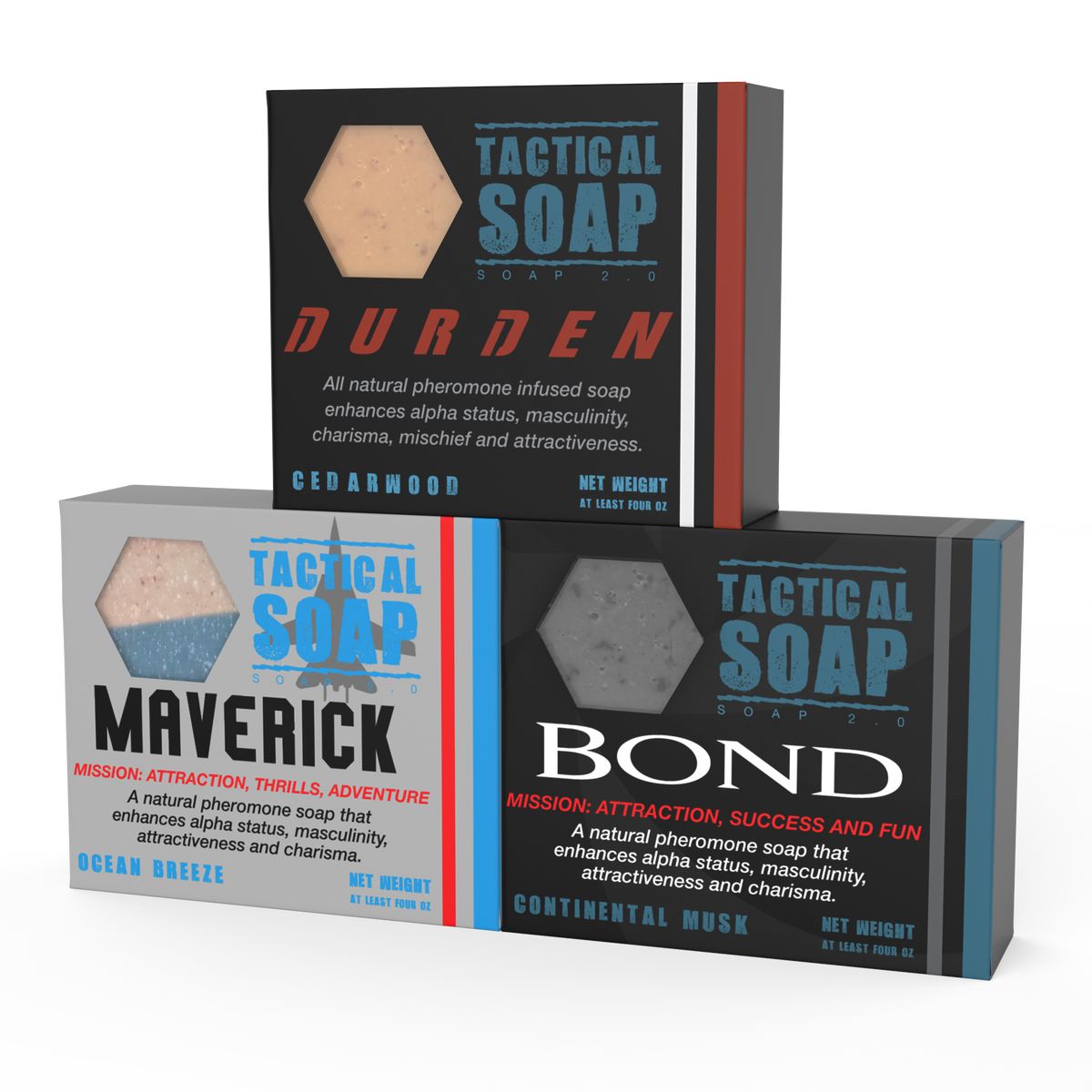 Trifecta 3 - Pack - Durden, Bond, and Maverick