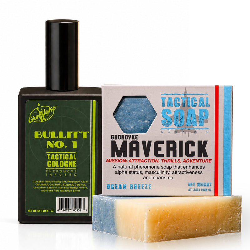 The Bullitt Starter Set: BULLITT No. 1 50ml spray and a Maverick Ocean Breeze bar