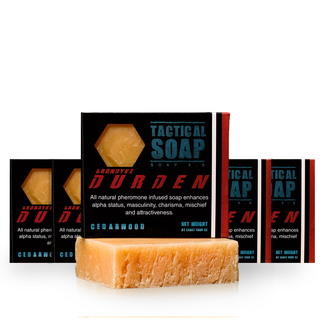 Grondyke Soap Compan Tactical Soap - Durden (Cedarwood) - Mens All Natural  Soap Infused with Powerful Pheromone Formula for Attraction