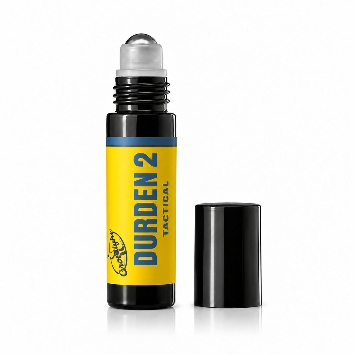 Durden 2 roll-on cologne with the cap off, showing the rollerball