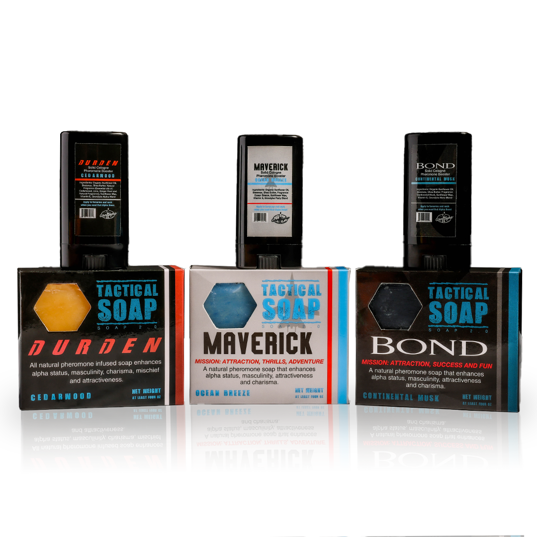 The Trifecta Kit – 3 Soaps + 3 Solid Colognes