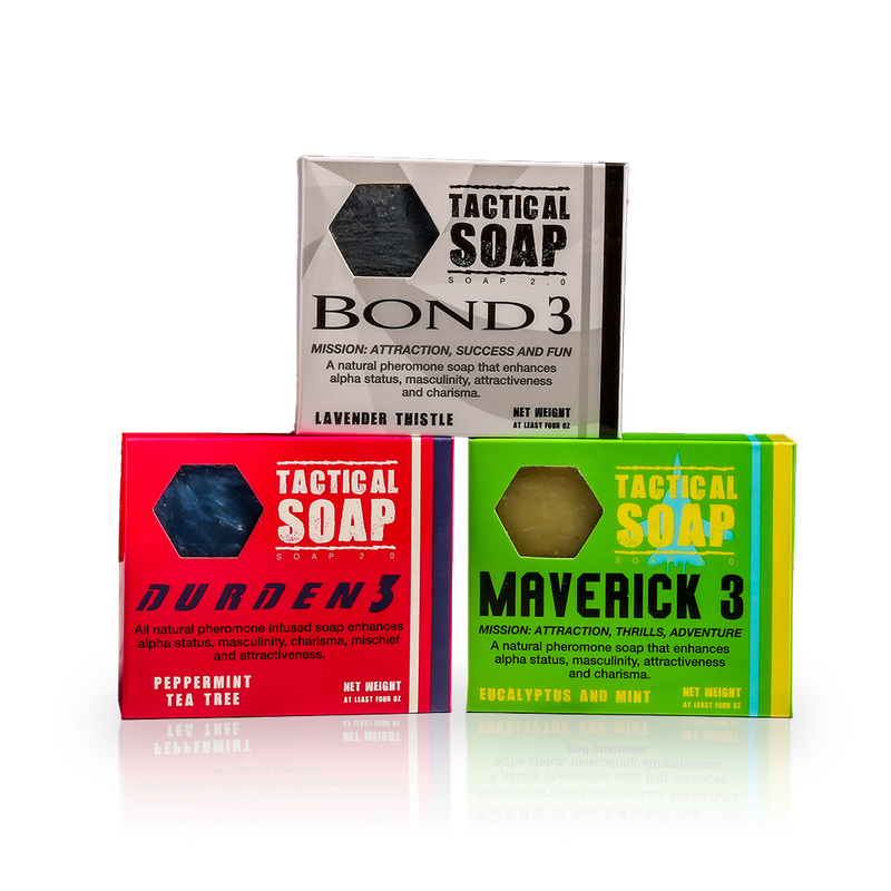 The Trilogy Soap 3-Pack – Bond 3, Durden 3 & Maverick 3